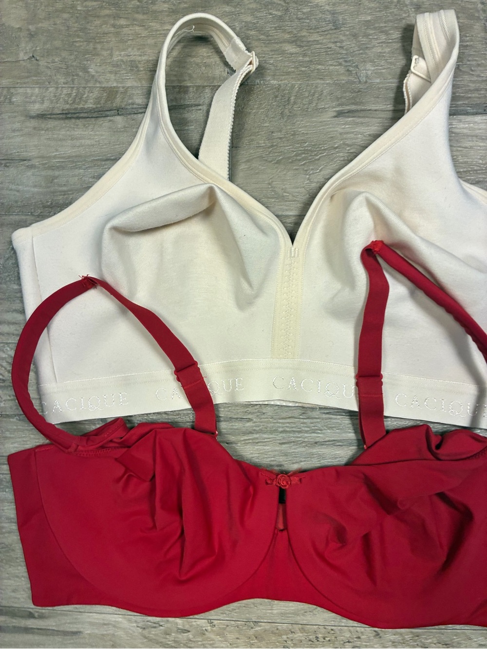 Cacique 2 Bras Underwired Unlined Full Coverage No Wire - Picture 3 of 12
